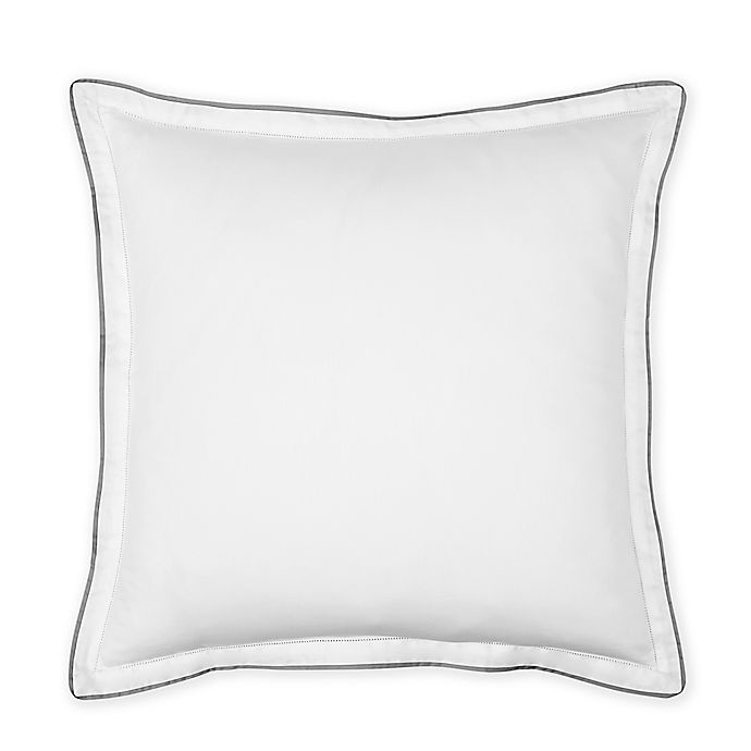 slide 1 of 1, Under the Canopy Italian Hem Stitch Organic Cotton European Pillow Sham - Grey, 1 ct