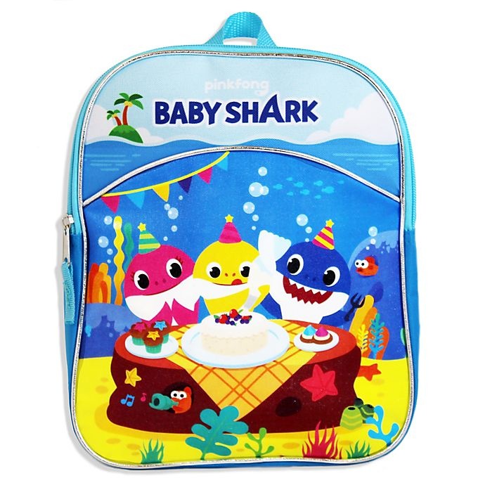 slide 3 of 3, Baby Shark Mini-Backpack - Blue, 1 ct
