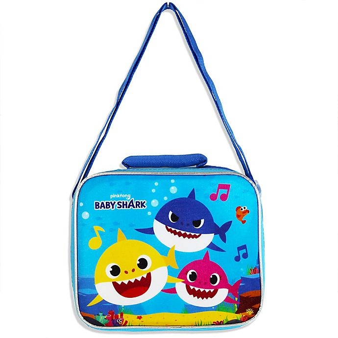 slide 1 of 1, Baby Shark Insulated Lunch Bag - Blue, 1 ct
