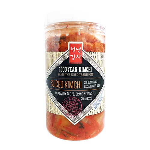 slide 1 of 1, 1000 Year Kimchi Sliced Kimchi, 29 oz