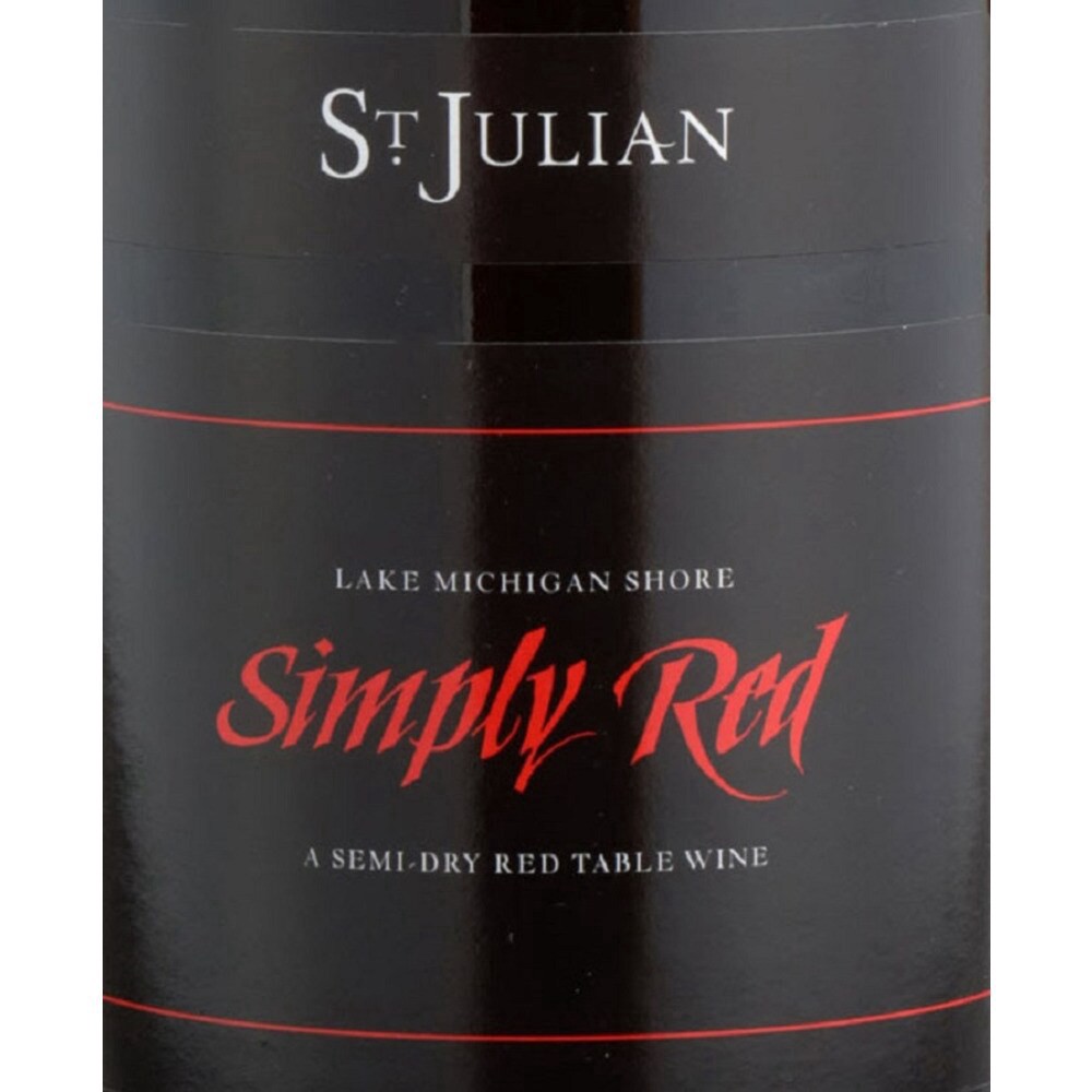 slide 3 of 3, St. Julian Simply Red Wine, 750 ml