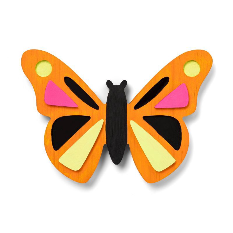 slide 4 of 4, Freestanding Wood Butterfly - Mondo Llama™, 1 ct