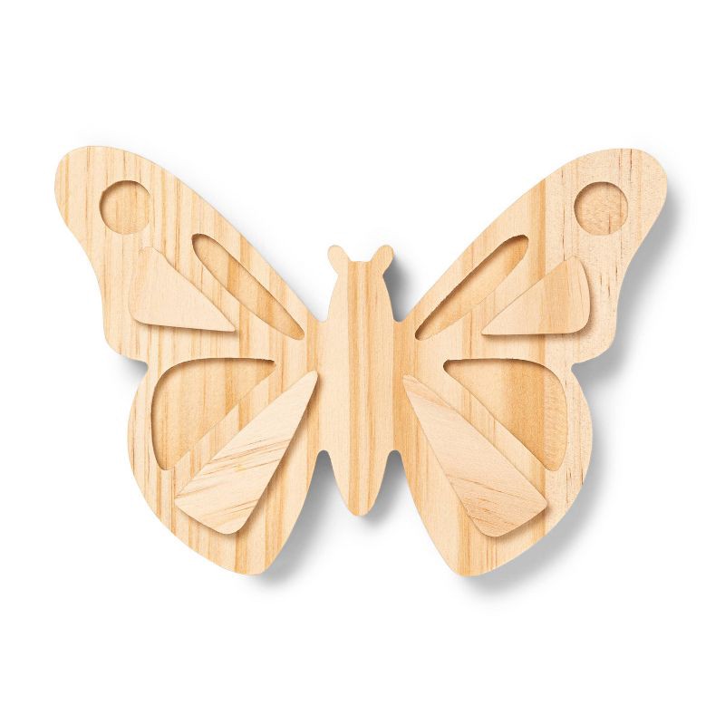 slide 1 of 4, Freestanding Wood Butterfly - Mondo Llama™, 1 ct