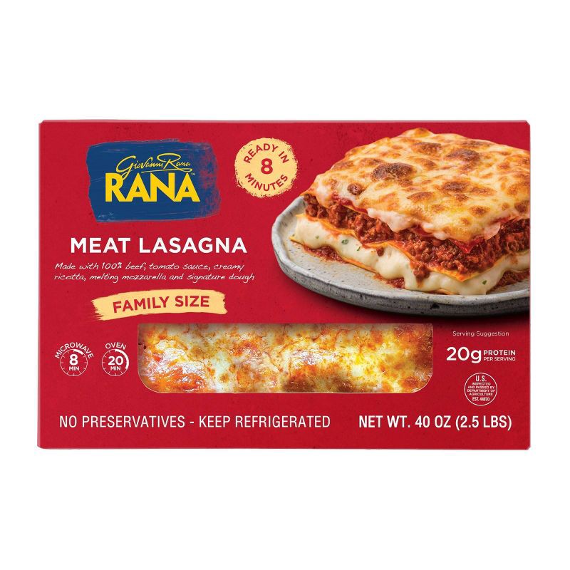 slide 1 of 6, Rana Meat Lasagna - 40oz, 40 oz