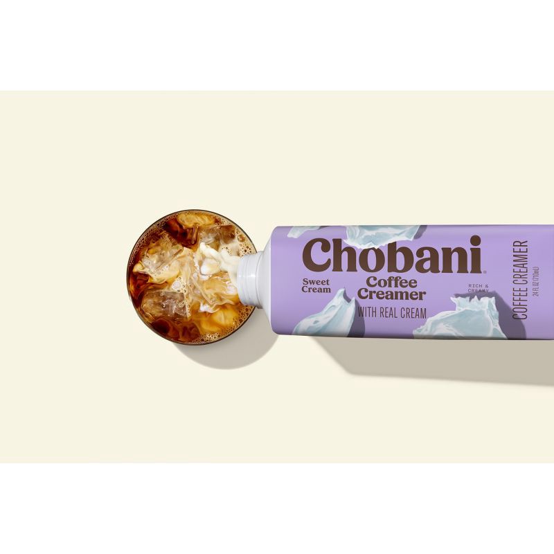 slide 4 of 6, Chobani Sweet Cream Coffee Creamer - 24 fl oz, 24 fl oz