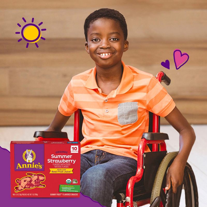 slide 3 of 8, Annie's Organic Summer Strawberry Fruit Snacks - 7oz/10ct, 10 ct; 7 oz