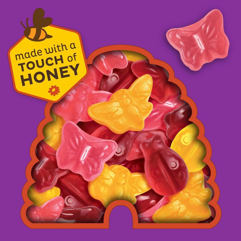 slide 3 of 7, Annie's Organic Bees, Bugs & Butterflies Strawberry, Raspberry & Apple Fruit Snacks - 7oz/10ct, 10 ct; 7 oz