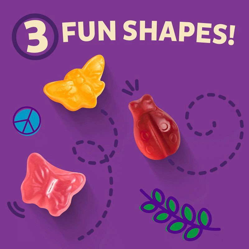 slide 4 of 7, Annie's Organic Bees, Bugs & Butterflies Strawberry, Raspberry & Apple Fruit Snacks - 7oz/10ct, 10 ct; 7 oz