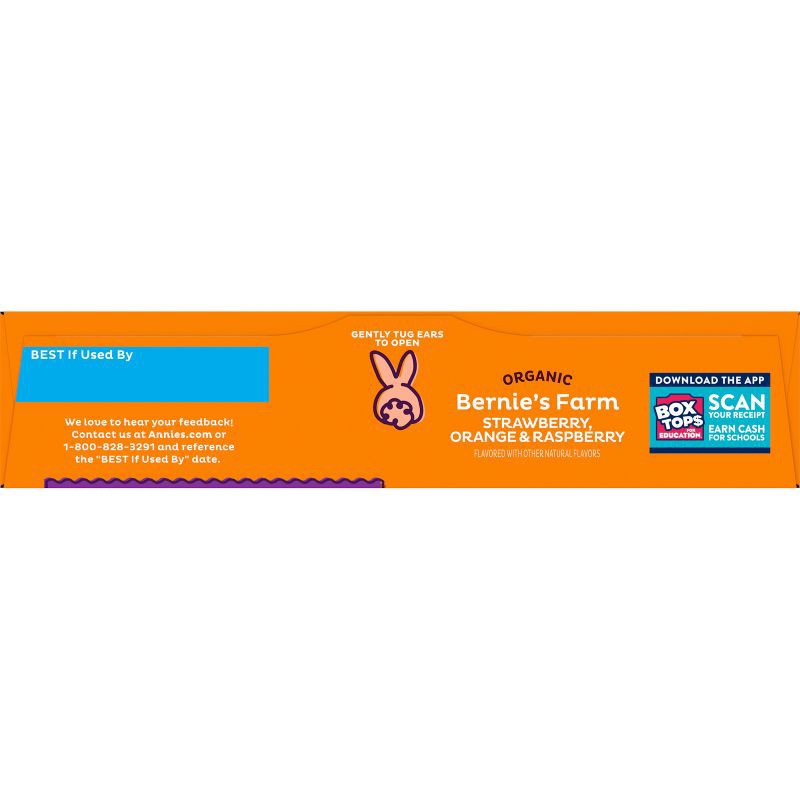 slide 6 of 7, Annie's Organic Bernie's Farm Strawberry, Orange & Raspberry Fruit Snacks - 7oz/10ct, 10 ct; 7 oz