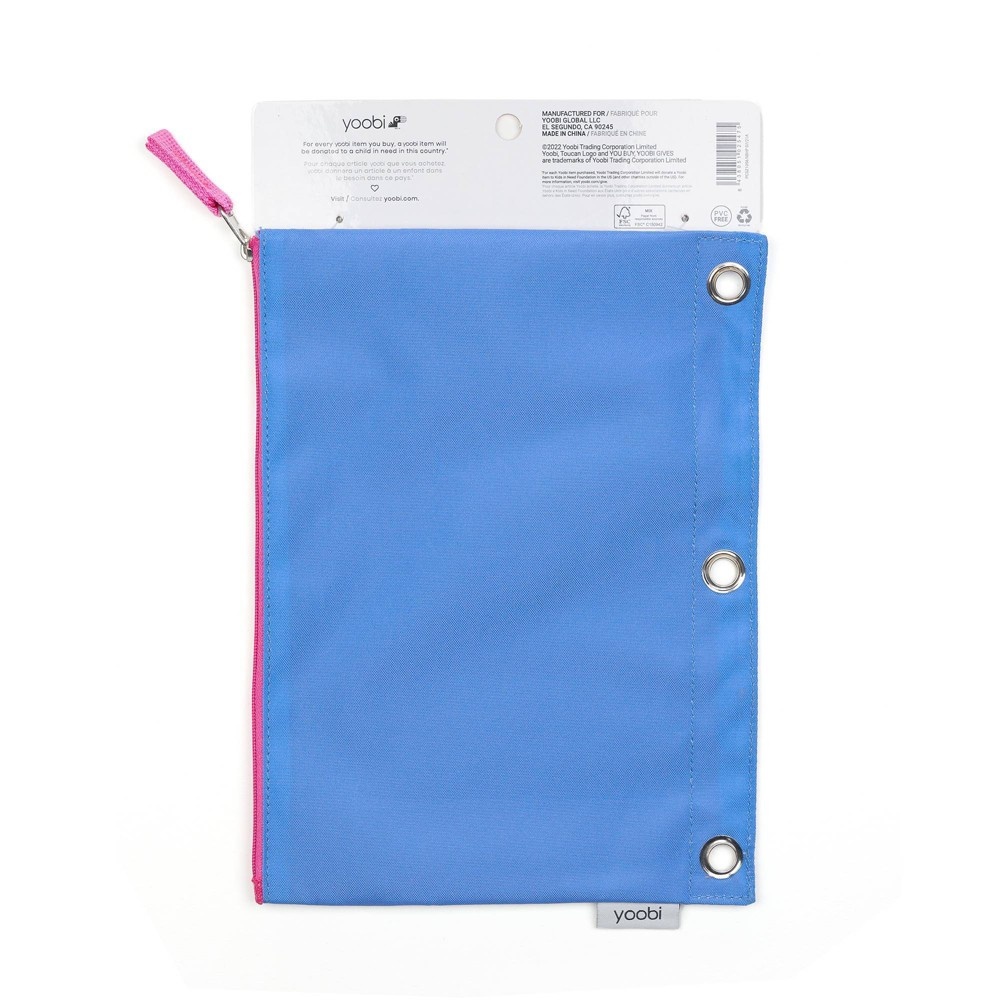 slide 3 of 5, Yoobi Single Zip Pencil Case Purple Unicorn, 1 ct