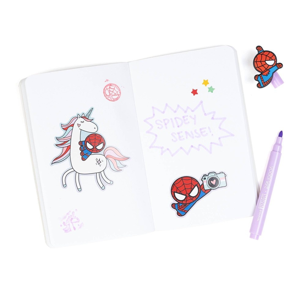 Marvel SpiderMan Yoobi 25pc Activities Set Pouch Stationary Kit 25 ct