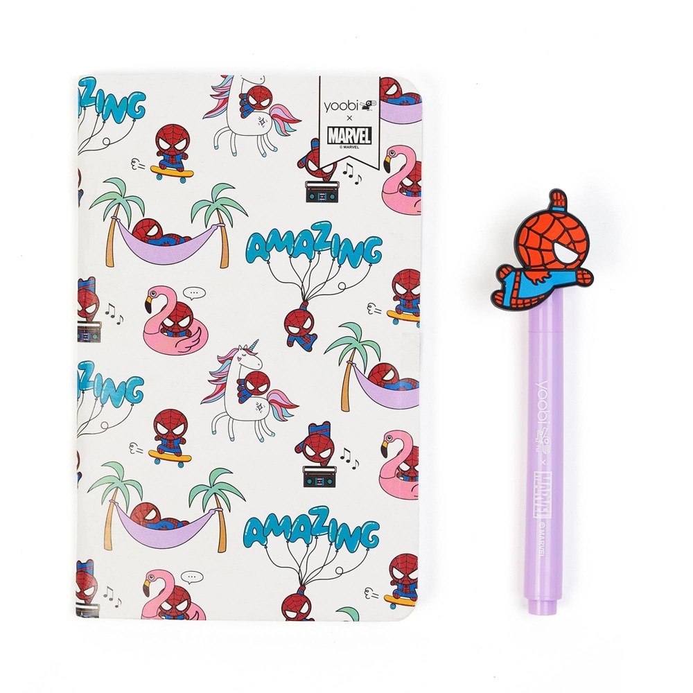 Marvel SpiderMan Yoobi 25pc Activities Set Pouch Stationary Kit 25 ct