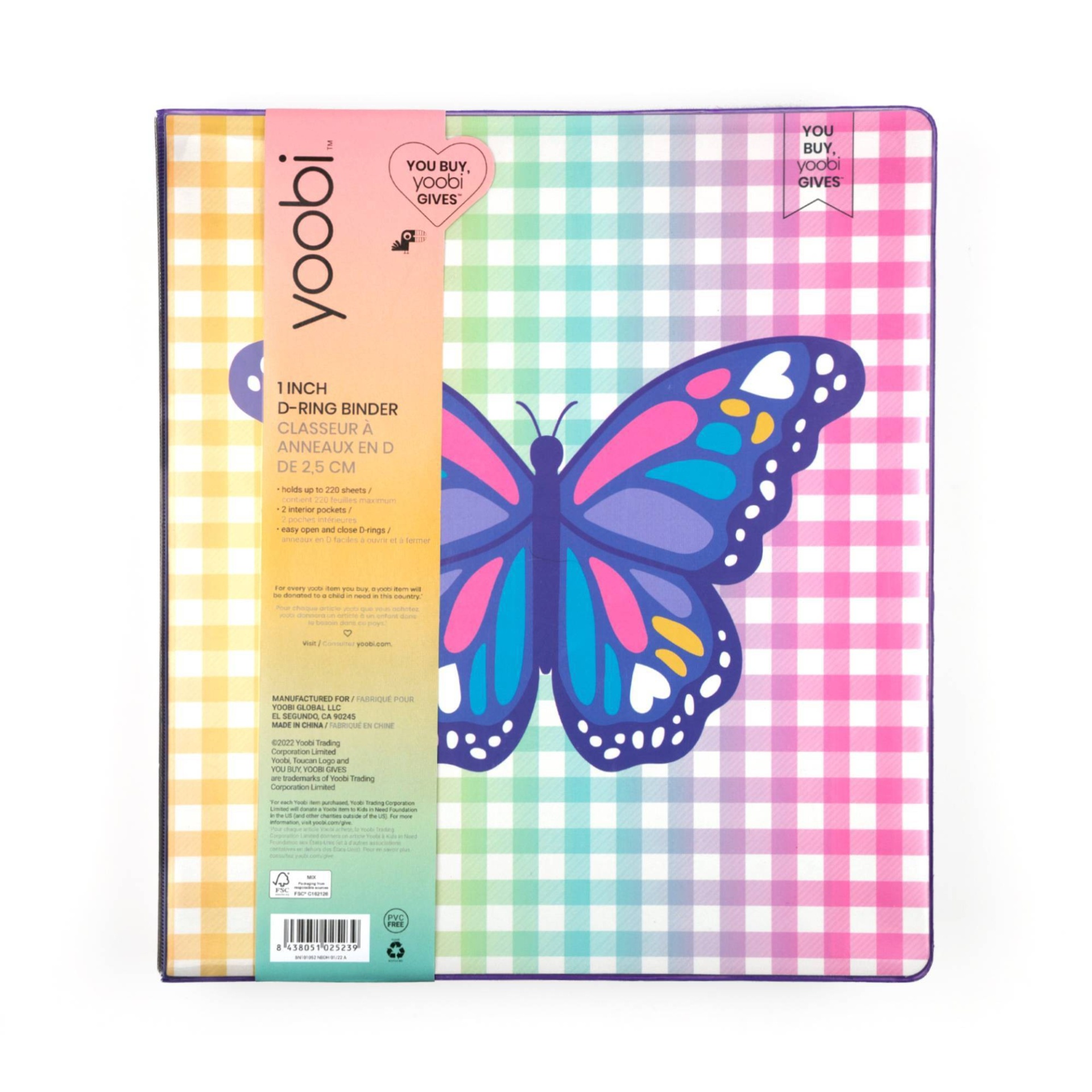 Butterfly shop ring binder