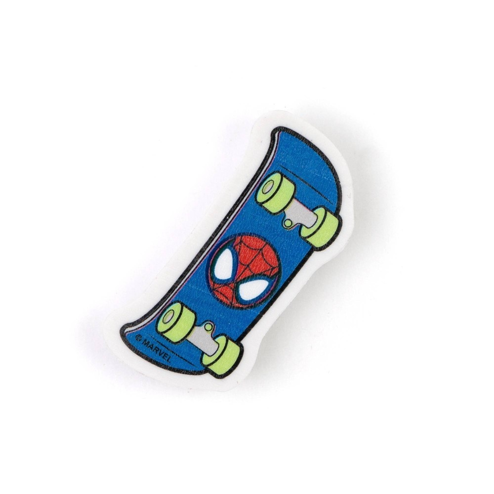 slide 5 of 8, Marvel Spider-Man Yoobi 4pk Eraser Skater Sketch, 4 ct