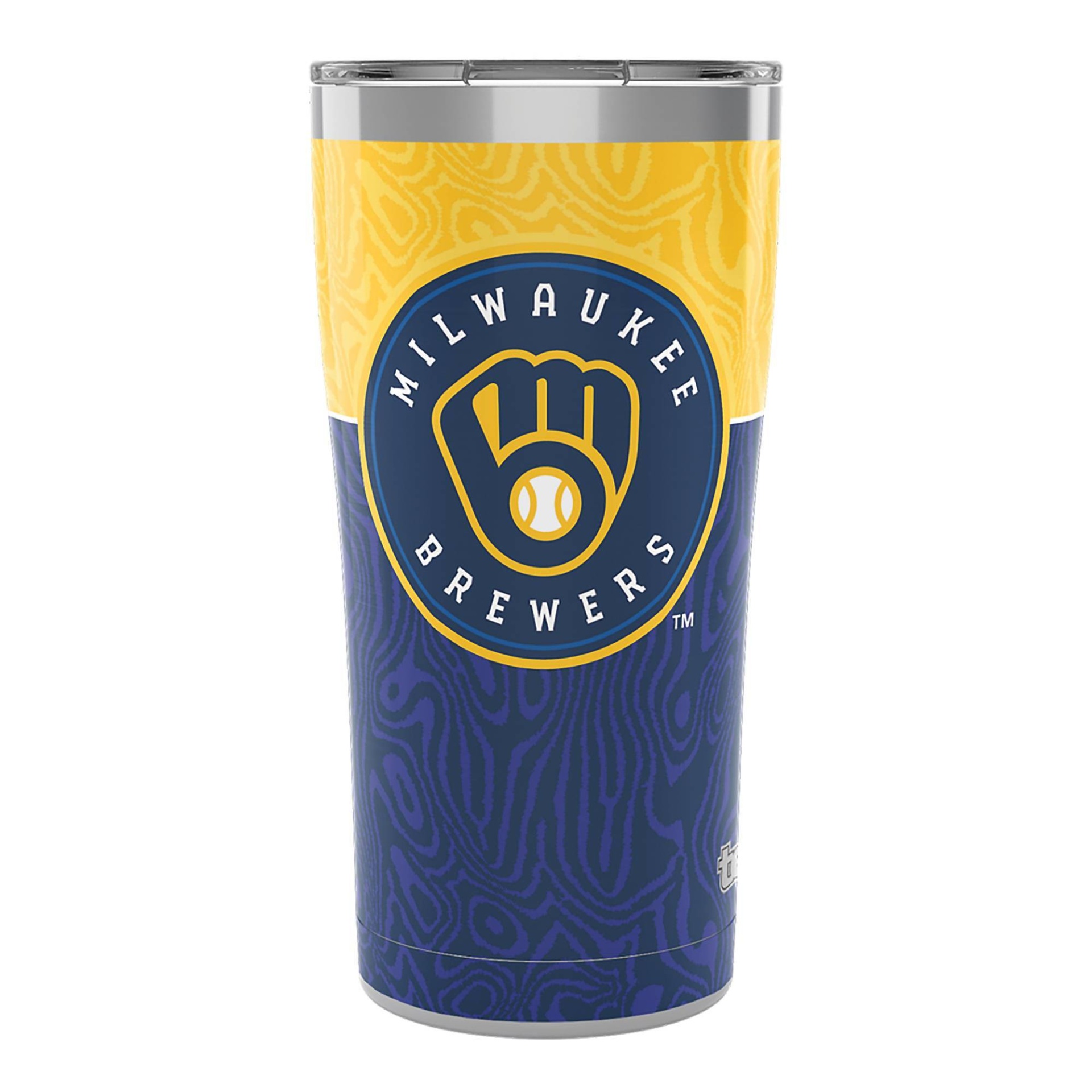 Mlb Milwaukee Brewers 20oz Stainless Steel Tumbler : Target