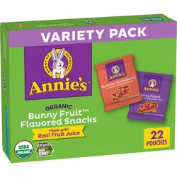 Annie's Organic Bunny Fruit Flavored Snacks - 15.4oz/22ct