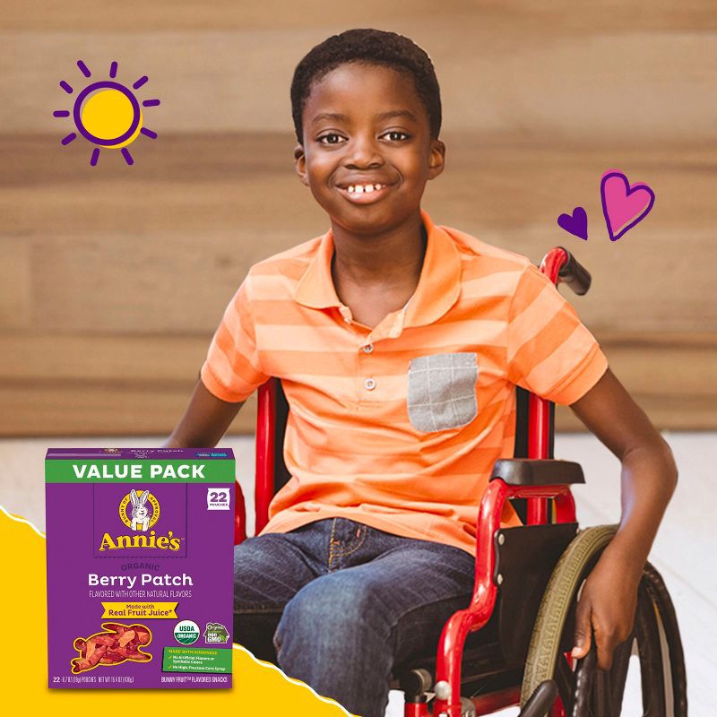 slide 3 of 7, Annie's Organic Berry Patch Fruit Flavored Snacks - 15.4oz/22ct, 15.4 oz, 22 ct