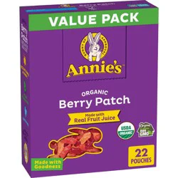 Annie's Organic Berry Patch Fruit Flavored Snacks - 15.4oz/22ct