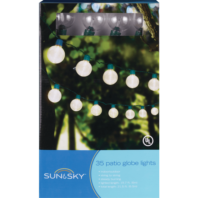 slide 1 of 1, 35 Ct Ul G40 Globe Light Set, 35 ct