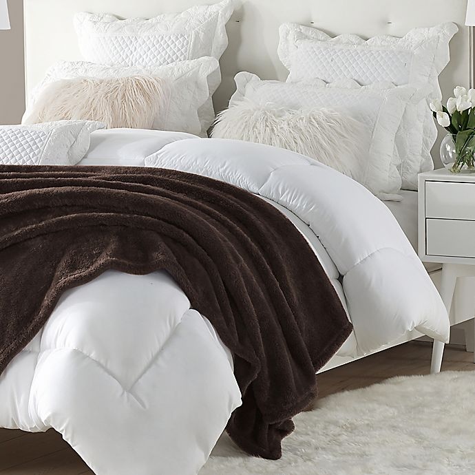 slide 4 of 5, Cathay Home Luxe Soft High Pile Plush Throw Blanket - Chocolate, 1 ct