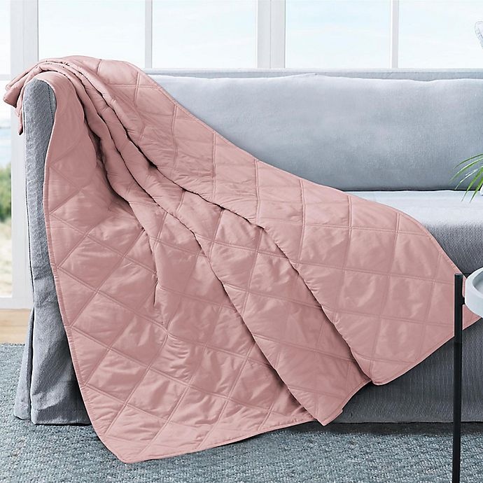 slide 2 of 2, Ellen Tracy Quilted Throw Blanket - Rose, 1 ct