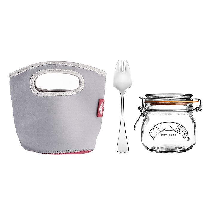 slide 1 of 3, Kilner 3-Piece Make and Take Set, 17 oz