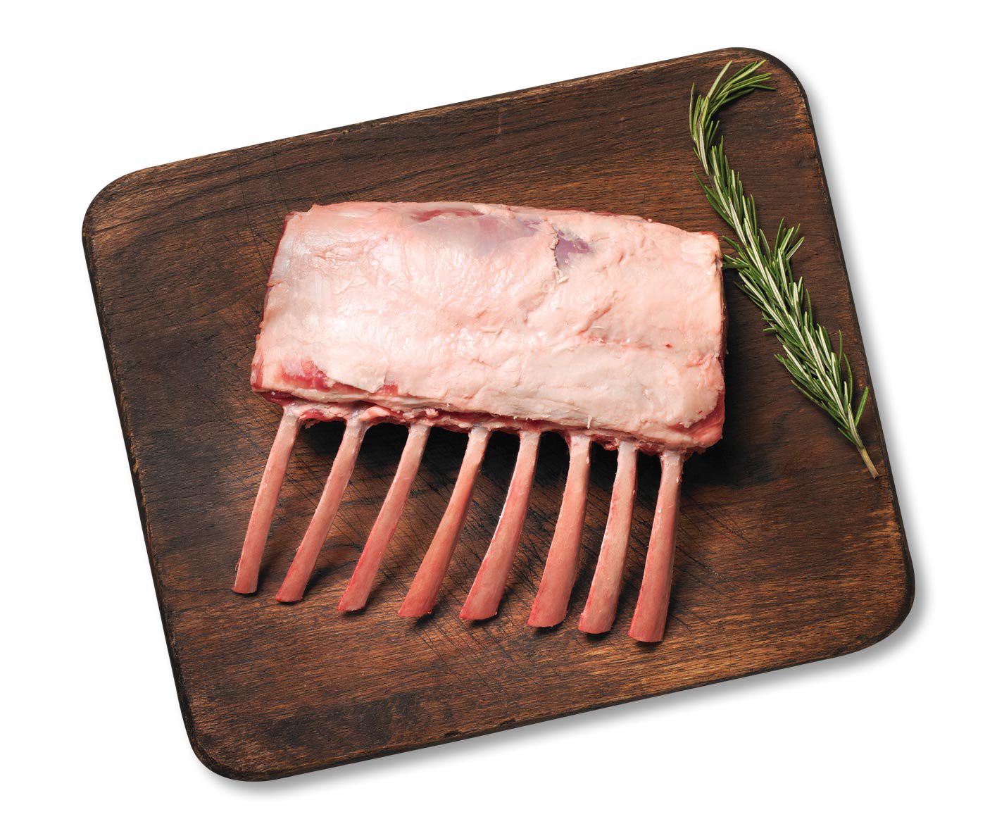 Natural Cap-Off Frenched Lamb Rib Rack, 8 Rib, Serves 2 to 4 per lb | shipt