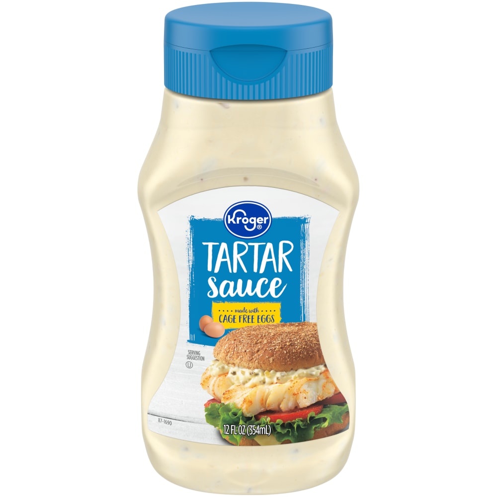 slide 1 of 1, Kroger Tartar Sauce, 12 fl oz