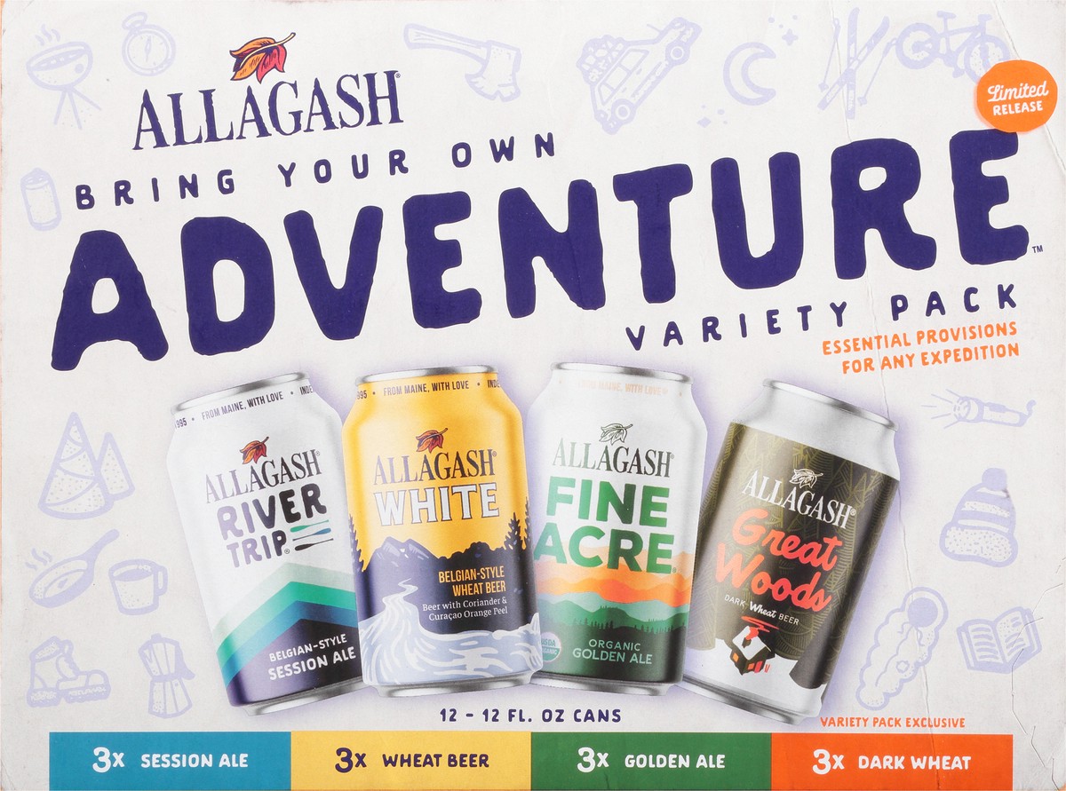 slide 4 of 8, Allagash BYO Adventure Variety 12oz 12 Pack Cans, 12 ct; 12 fl oz