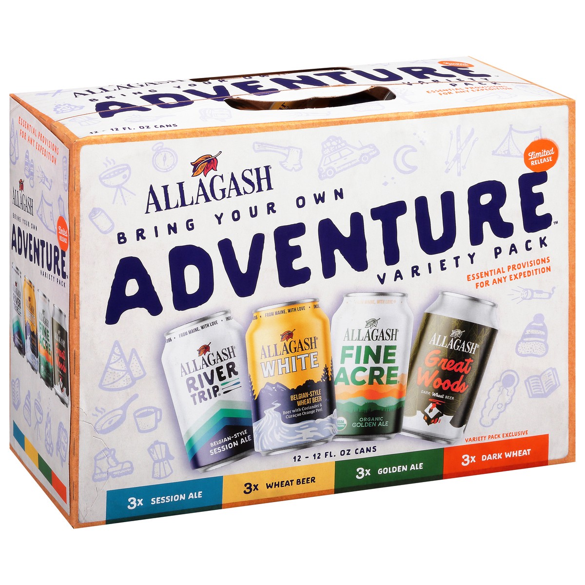 slide 2 of 8, Allagash BYO Adventure Variety 12oz 12 Pack Cans, 12 ct; 12 fl oz