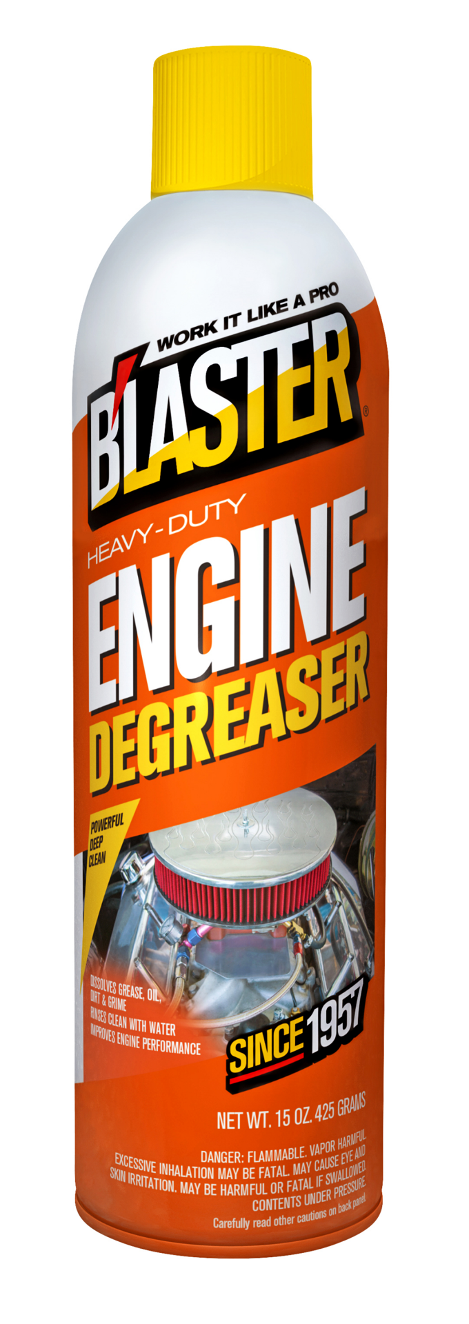 slide 1 of 2, B'laster Heavy Duty Engine Degreaser Part #20ED, 15 oz