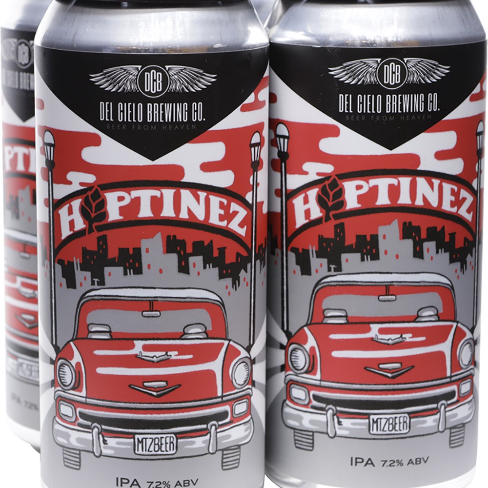 slide 1 of 1, Del Cielo Brewing Co. Hoptinez IPA, 4 ct