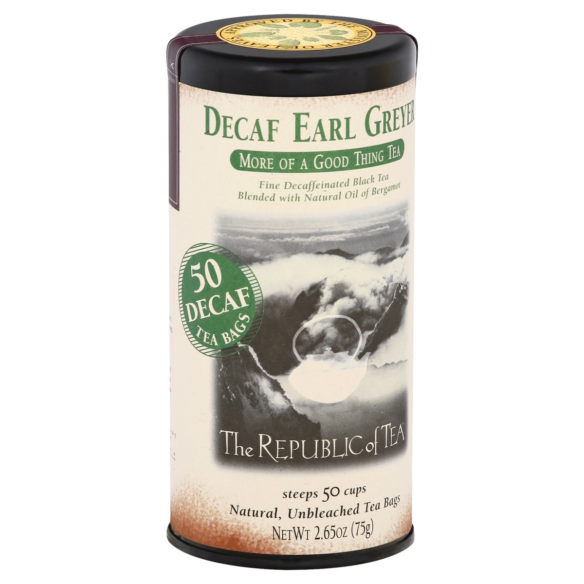 slide 12 of 12, The Republic of Tea Bags Decaf Earl Greyer Black Tea - 50 ct, 50 ct