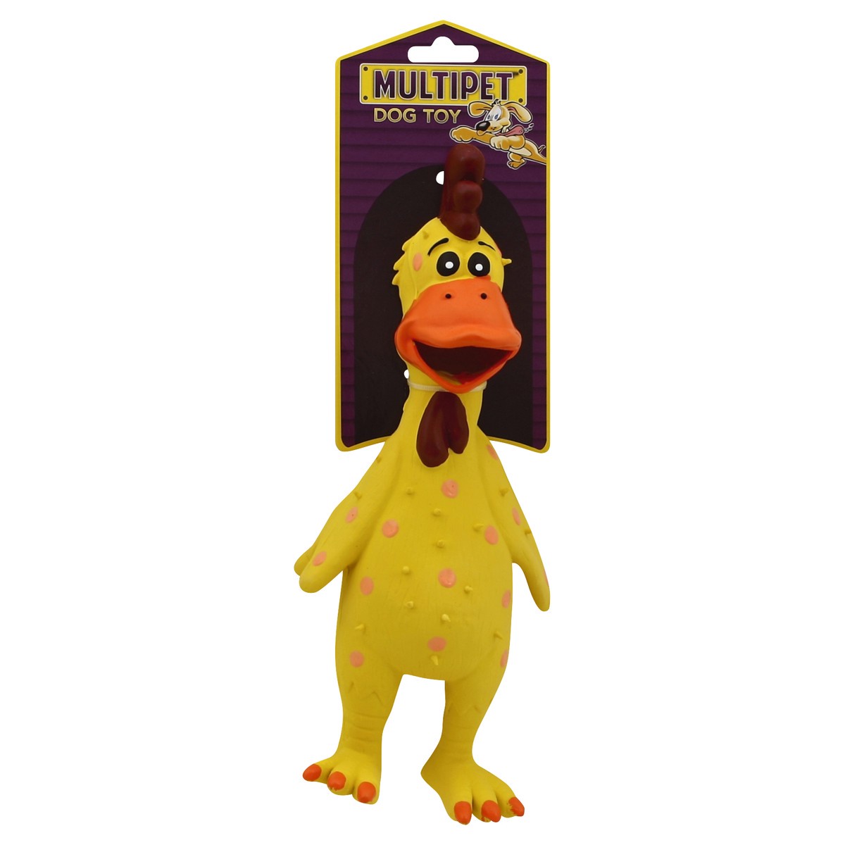 slide 2 of 3, MultiPet Toy Dog Globken Chicken 1.000 Ea, 1 ct