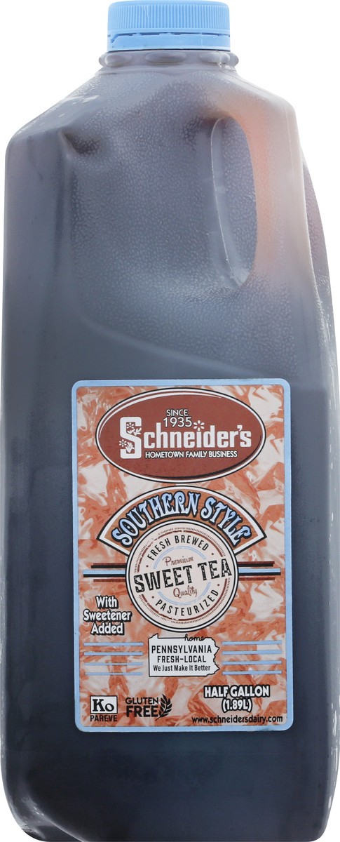 slide 1 of 9, SCHNEIDER VALLY DAIRY Sweet Tea - 1/2 gal, 1/2 gal