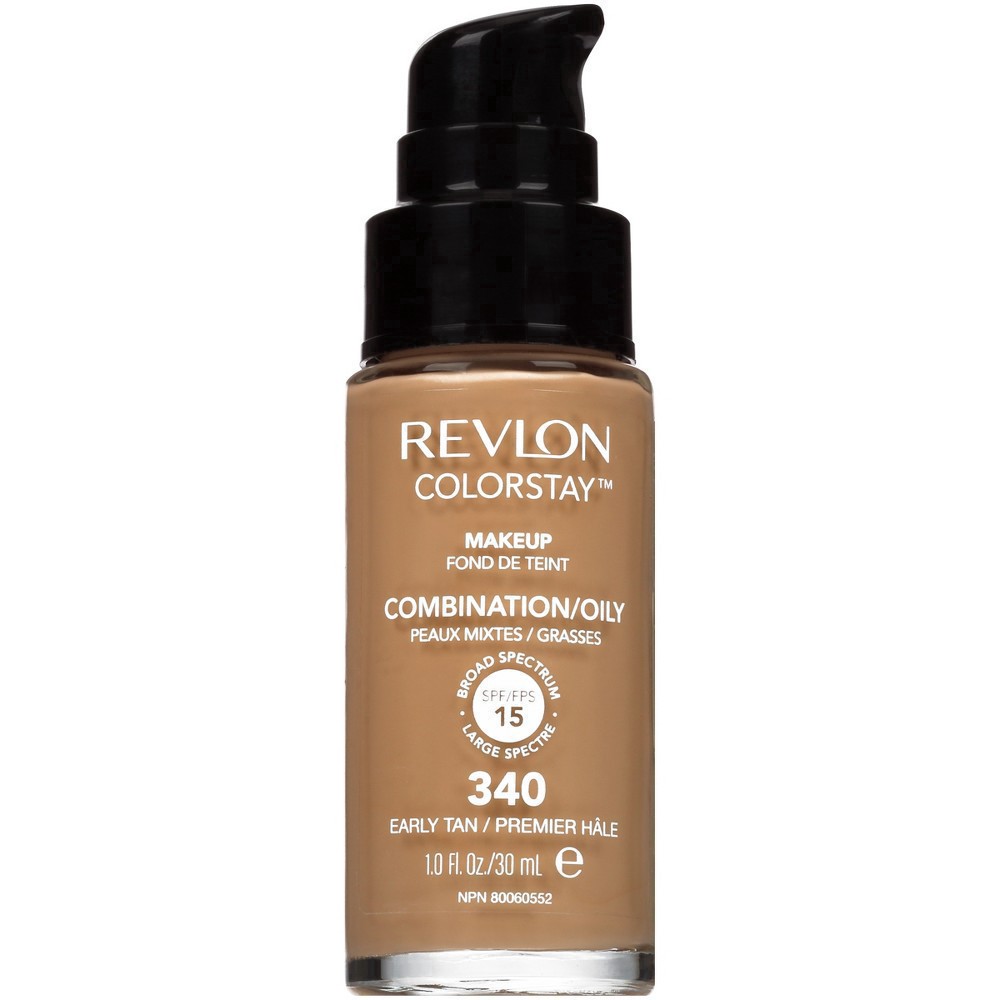 slide 32 of 48, Revlon ColorStay Makeup for Combination/Oily Skin with SPF 15 - 340 Early Tan - 1 fl oz, 1 fl oz