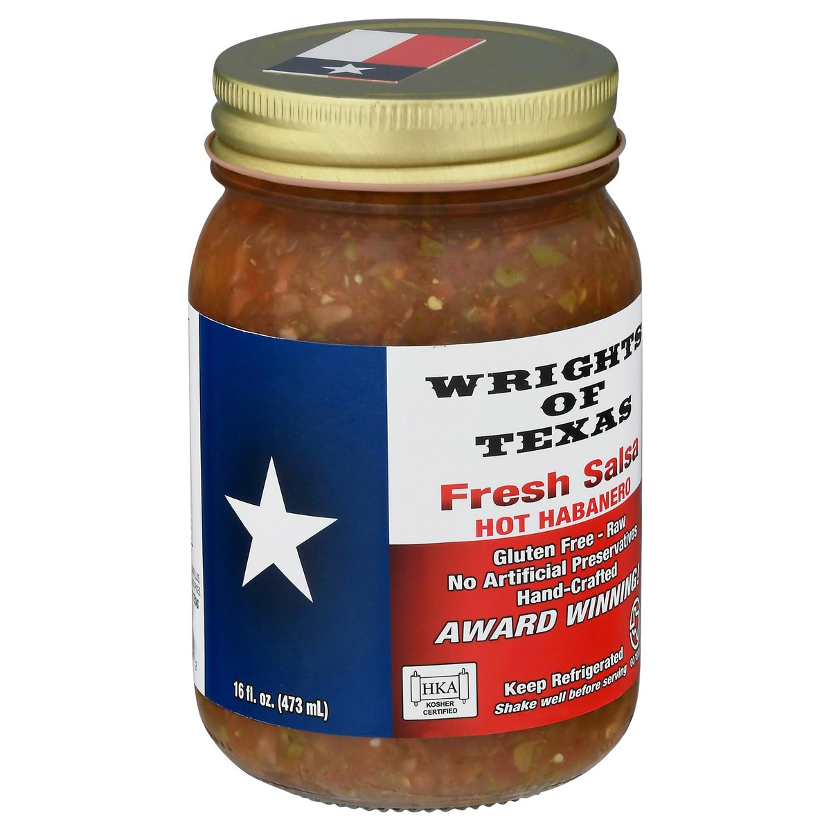 slide 2 of 9, Wrights of Texas Hot Habanero Fresh Salsa 16 fl oz, 16 fl oz