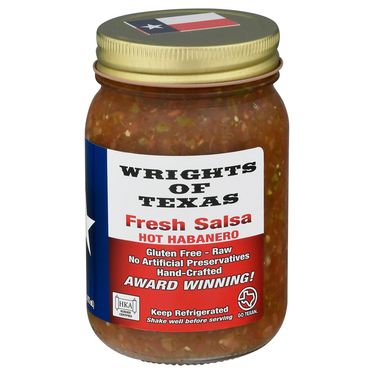 slide 8 of 9, Wrights of Texas Hot Habanero Fresh Salsa 16 fl oz, 16 fl oz