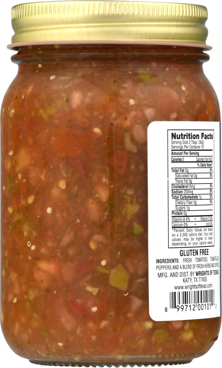 slide 3 of 9, Wrights of Texas Hot Habanero Fresh Salsa 16 fl oz, 16 fl oz