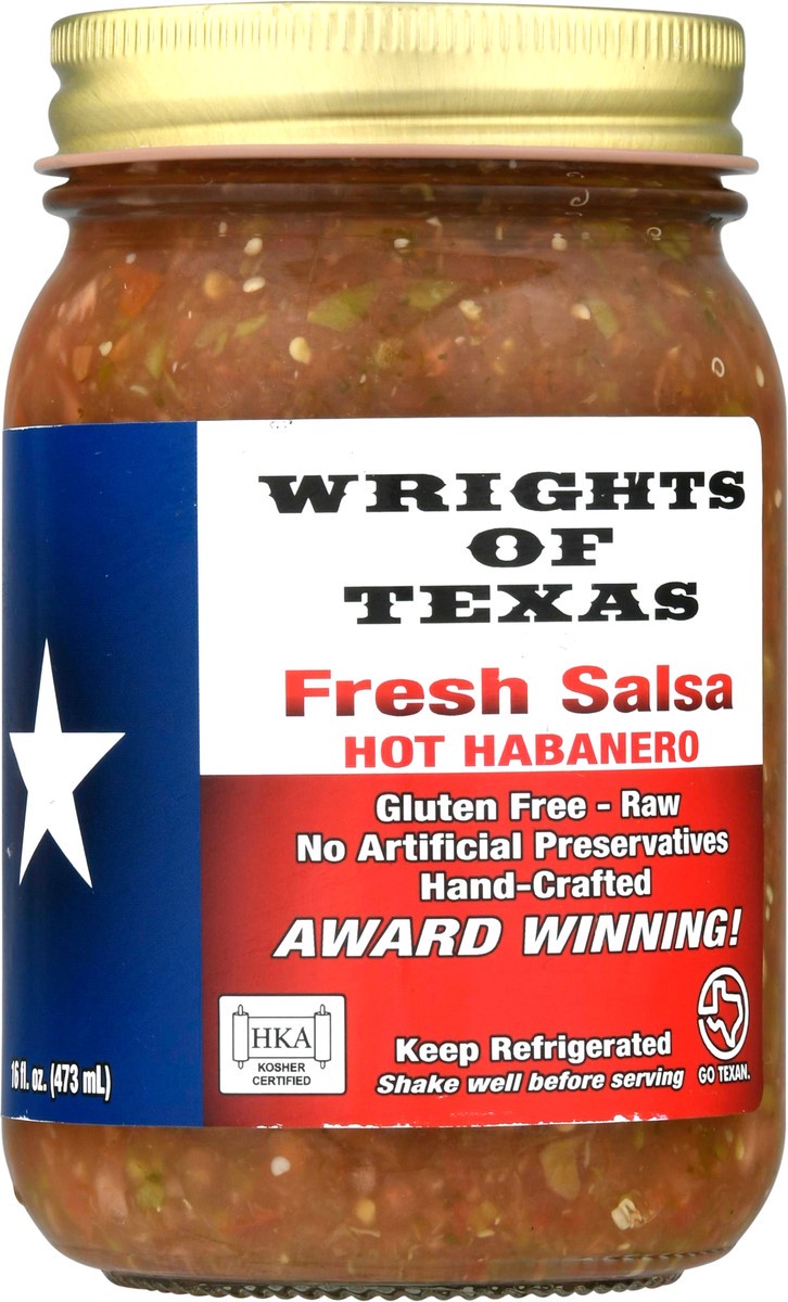 slide 4 of 9, Wrights of Texas Hot Habanero Fresh Salsa 16 fl oz, 16 fl oz