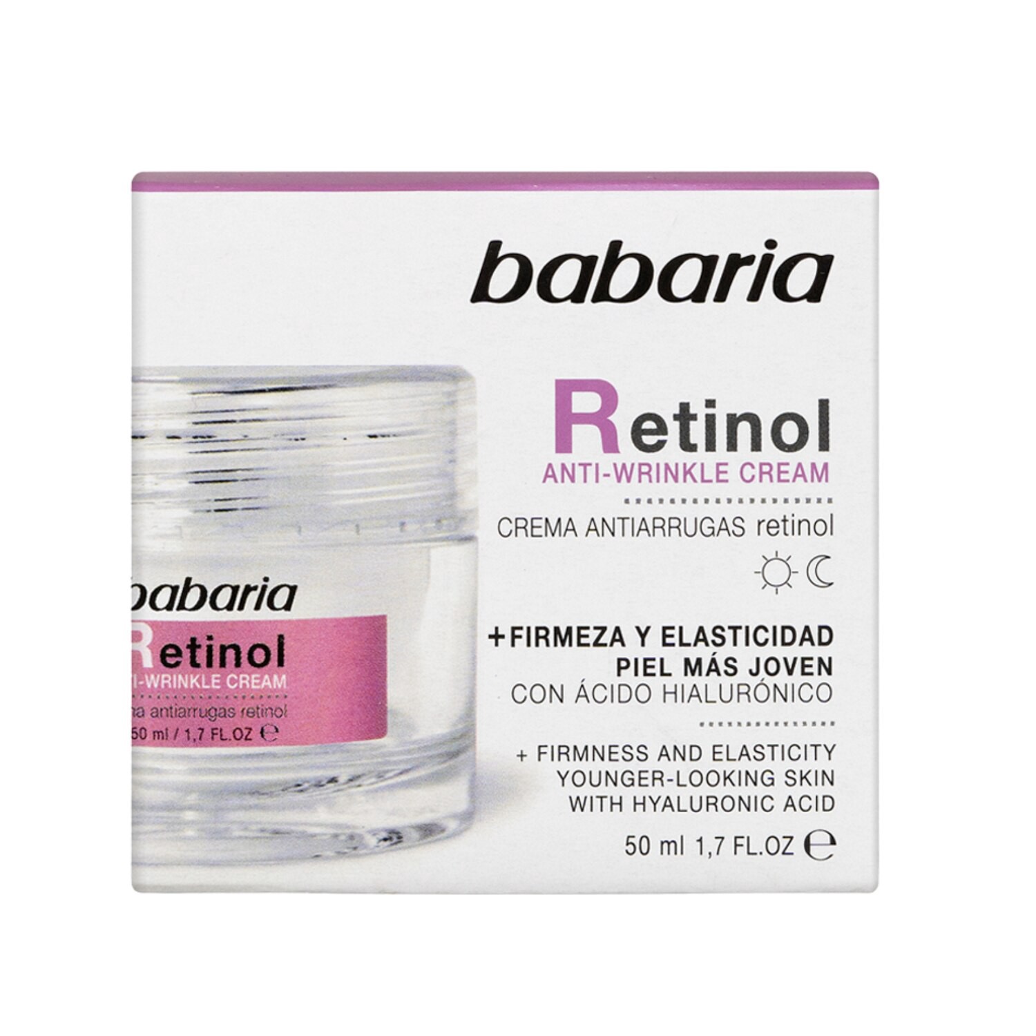 slide 2 of 2, BABARIA Crema Facial Retinol 50 Ml, 1.7 oz