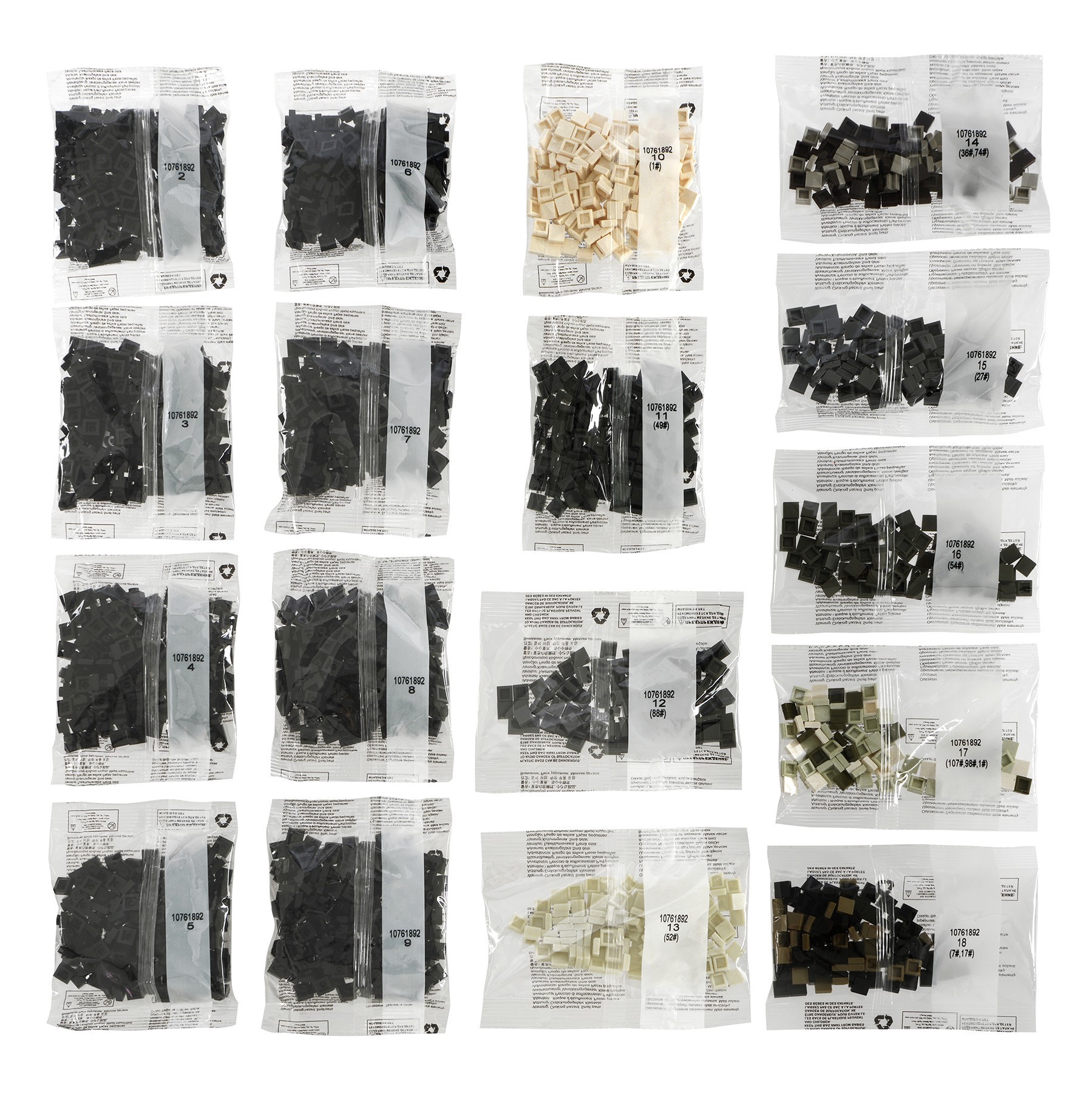 slide 2 of 6, 10" X 10" Skull Pixelated Brick Art Kit By Make Market, 10 in x 10 in