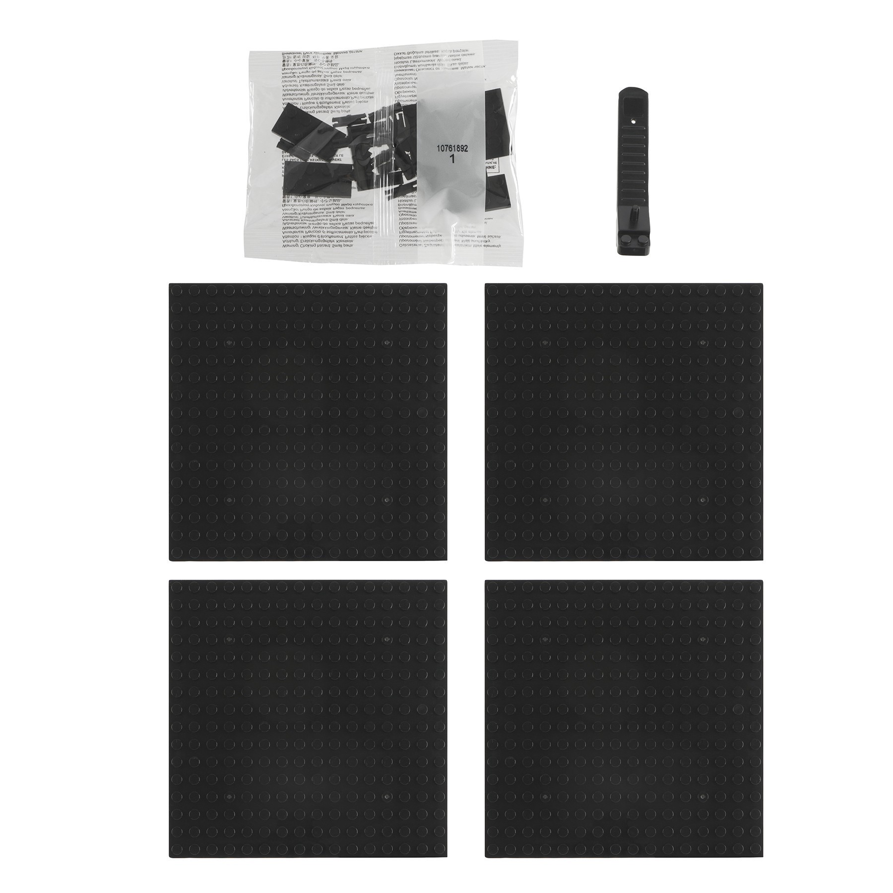 slide 6 of 6, 10" X 10" Skull Pixelated Brick Art Kit By Make Market, 10 in x 10 in