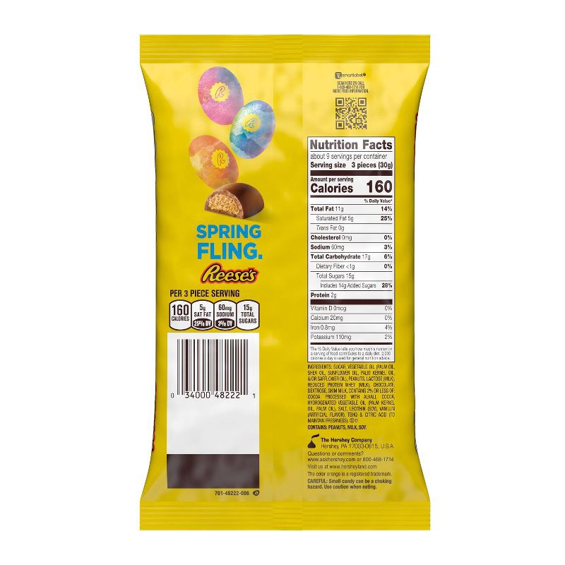 slide 4 of 6, Reese's Easter Peanut Butter Tie Dye Eggs Bag - 9.1oz, 9.1 oz