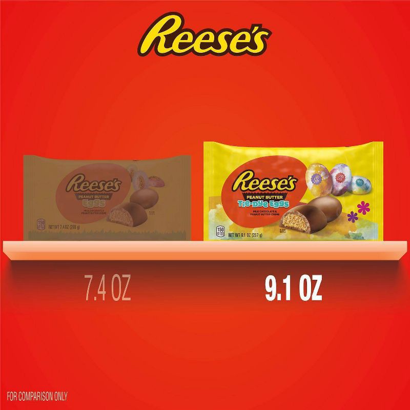 slide 6 of 6, Reese's Easter Peanut Butter Tie Dye Eggs Bag - 9.1oz, 9.1 oz