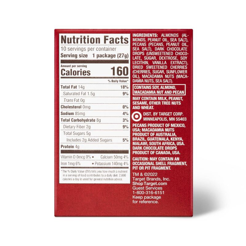 slide 2 of 3, Keto Friendly Nutty Chocolate Cherry - 10ct - Favorite Day™, 10 ct