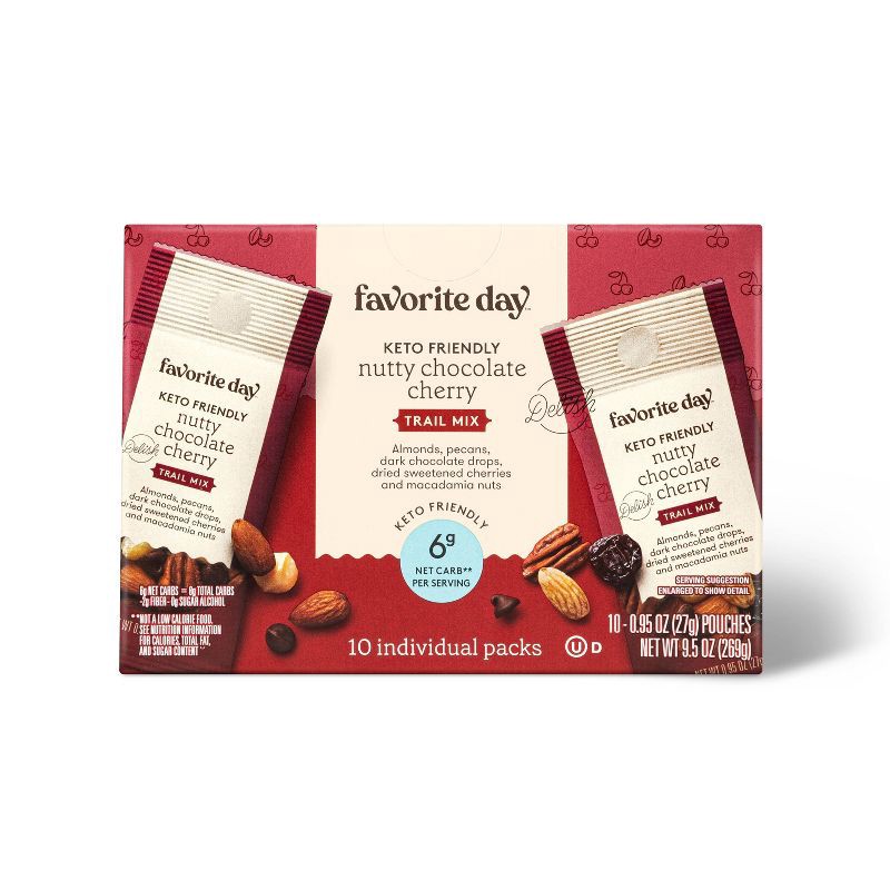 slide 1 of 3, Keto Friendly Nutty Chocolate Cherry - 10ct - Favorite Day™, 10 ct