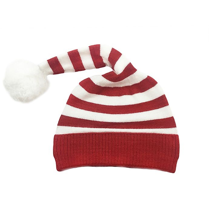 slide 3 of 3, NYGB Newborn Elf Hat and Bootie Set - Holiday Red, 2 ct