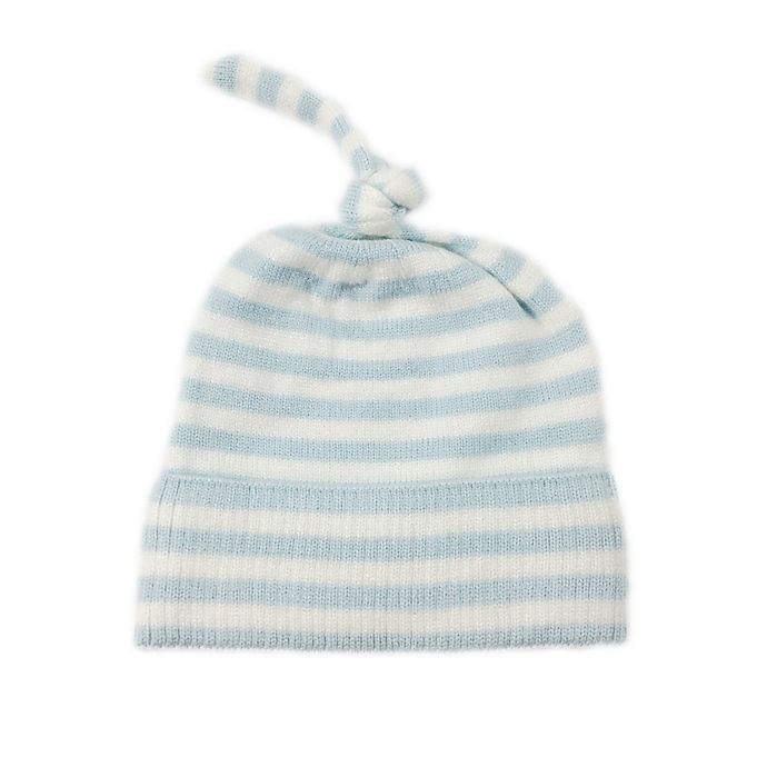 slide 2 of 3, NYGB Stripe Knot Hat Set - Blue, 2 ct