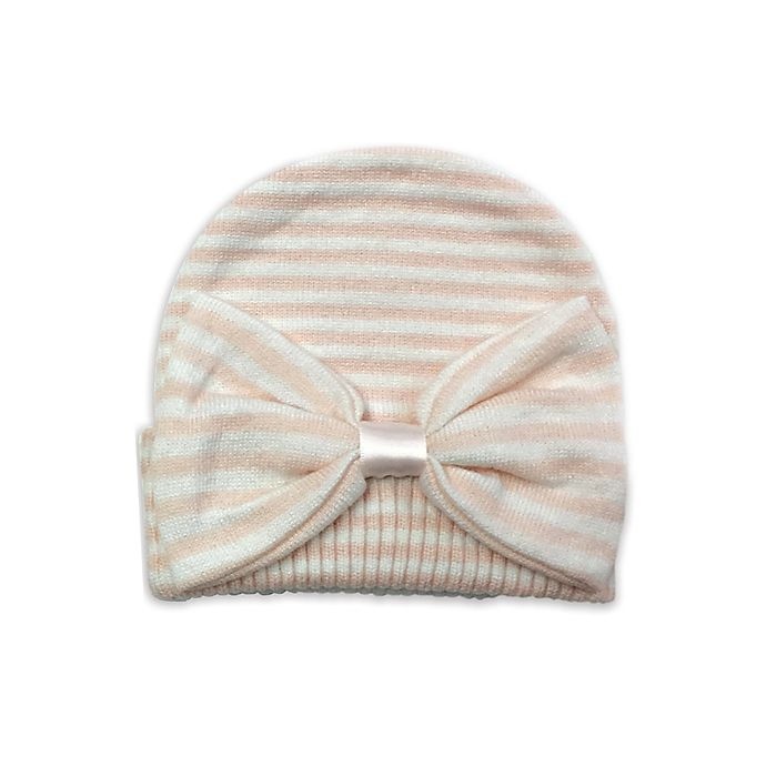 slide 2 of 3, NYGB Striped and Solid Knit Hats - Pink, 2 ct